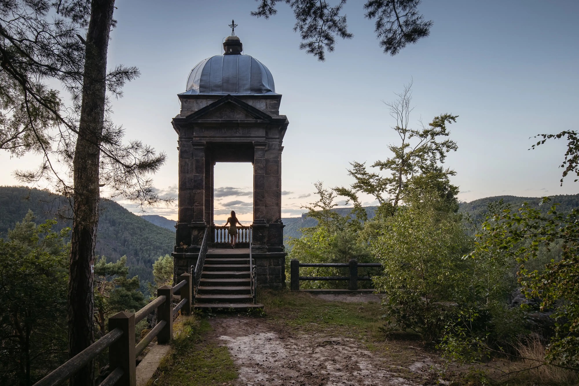 Vyhlídka v Českém Švýcarsku